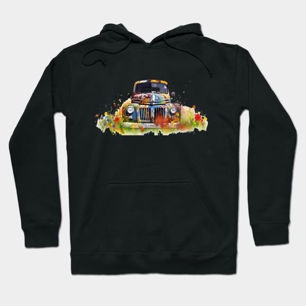 Old Truck Hoodie by Urban Archeology Shop Gallery